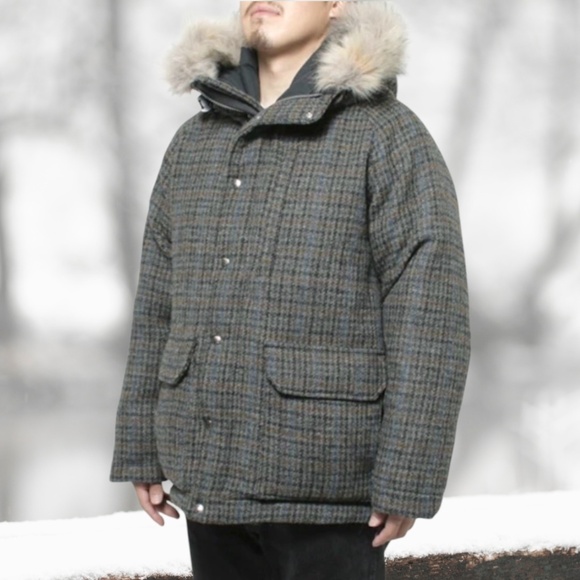 The North Face Vintage Purple Label X Harris Tweed Down Jacket - Picture 15 of 16